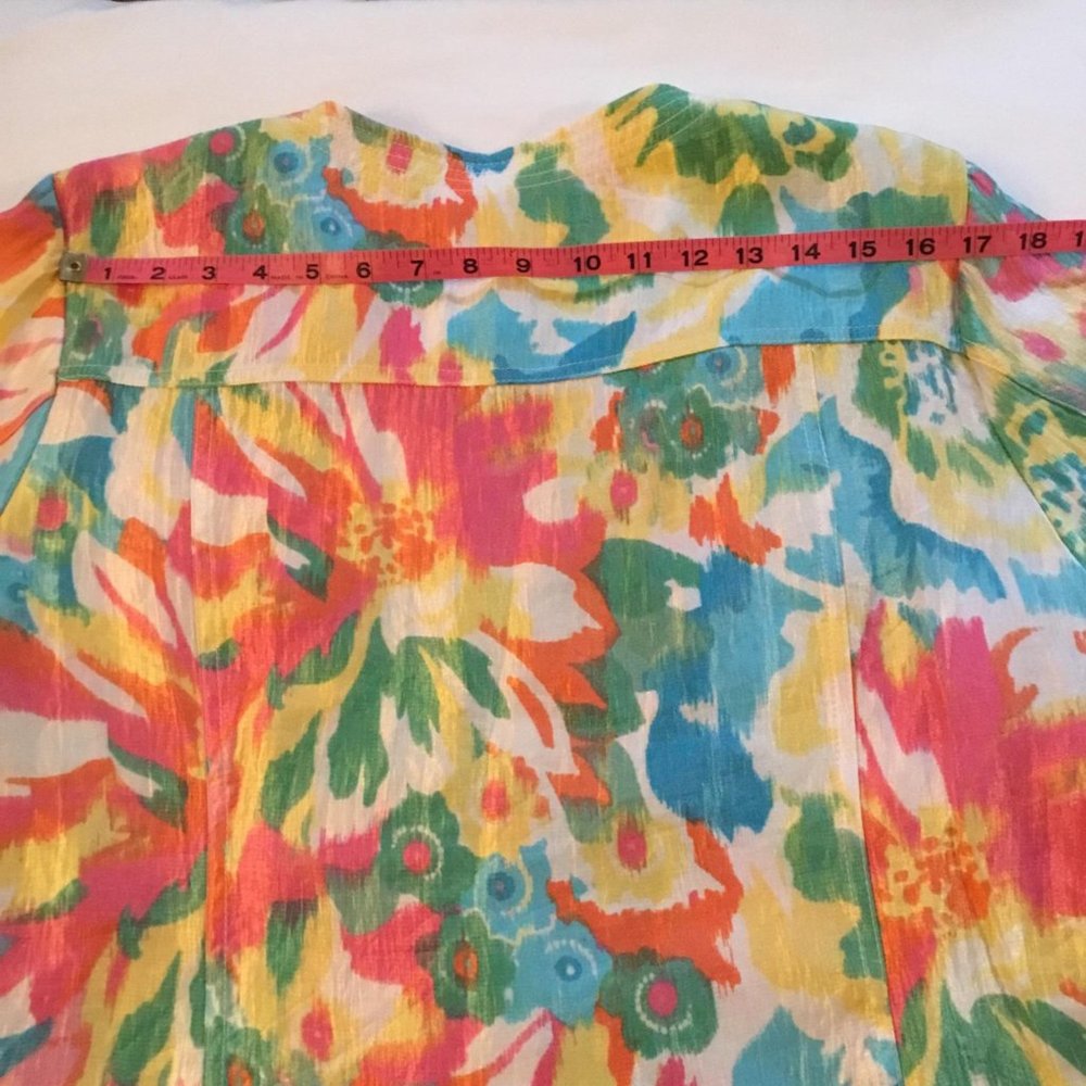 Ruby Rd Multi Color Button Front Spring Jacket Bo… - image 8